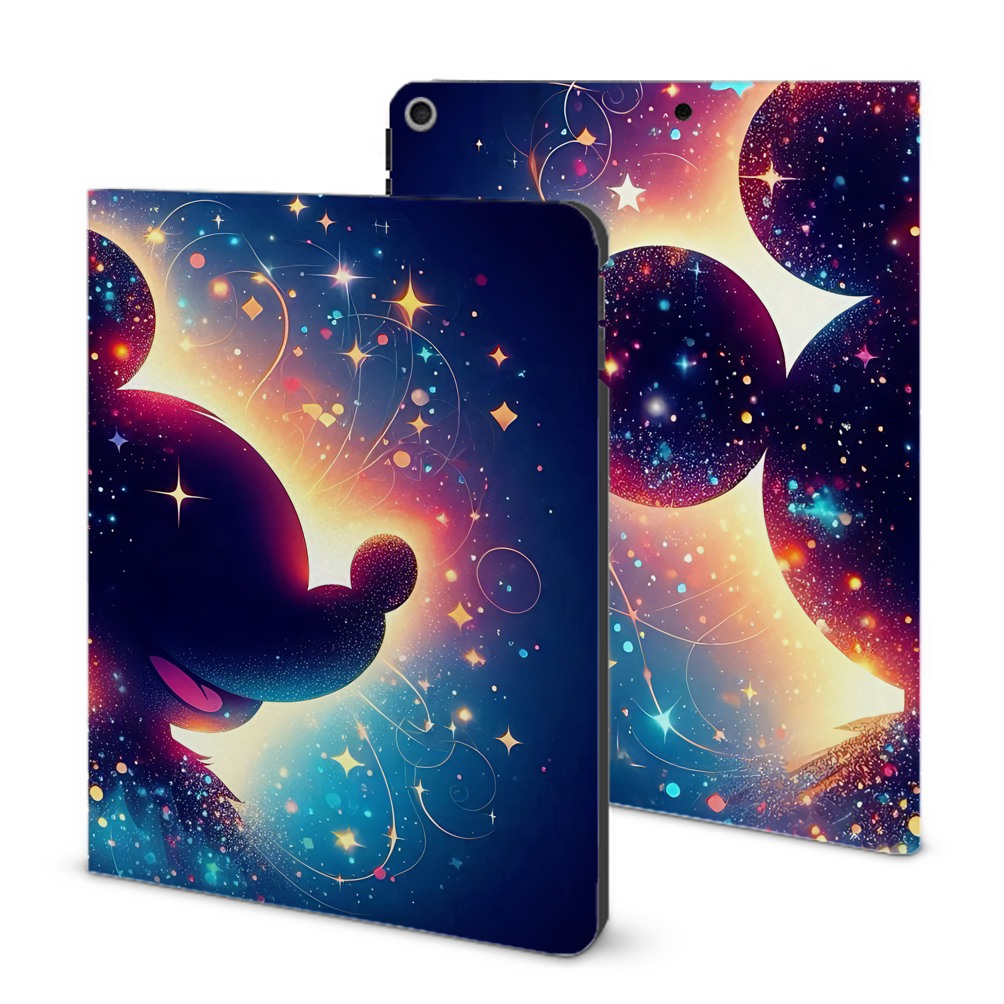（画像用） ミッキーマウス Mickey Mouse IPad ケース ブック型 PUレザー TPU 耐衝撃 軽量 薄型 ペン収納なし 全面保護 IPad 各モデル対応